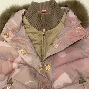 Liu Jo Junior Down Camo Coat size 14